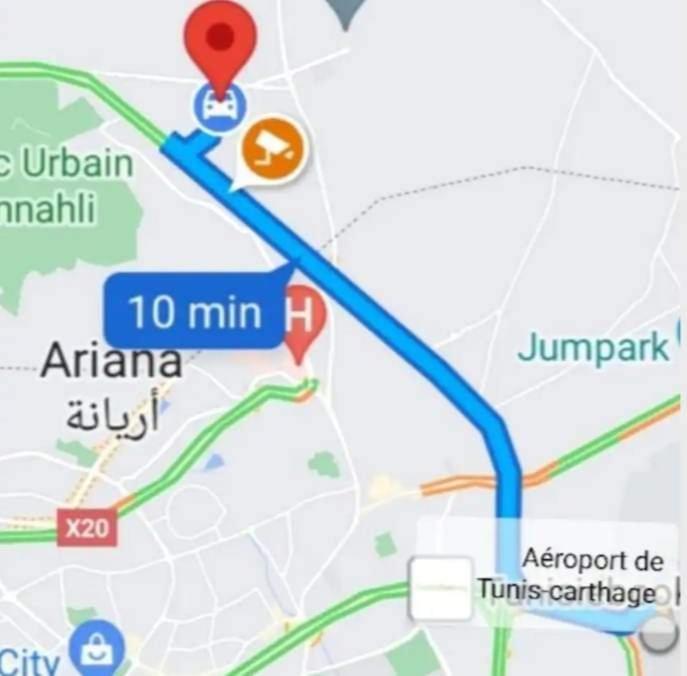 Studio, Cite La Gazelle ,Pas Jafar, Quartier Calme 10 Min De L'Aeroport Pres Du Technopark Luaran gambar